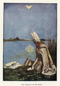 鳩の降下 作： John Byam Liston Shaw